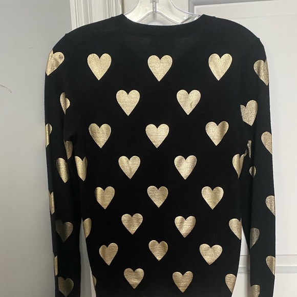 Gold Heart Burberry Sweater Size Small - Picture 2 of 4
